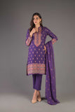 Bareeze Haleema Sultan Ch3309 Purple Collection 2021