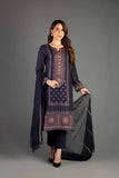 Bareeze Tribal Lines Ch3355 Navy Blue Collection 2021
