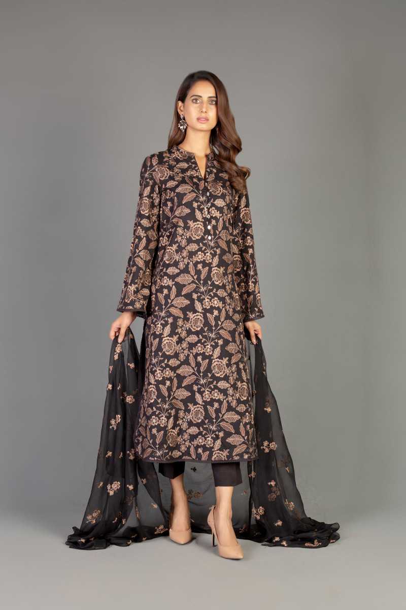 Bareeze Floral Harmony 1 Ch3366 Black Collection 2021