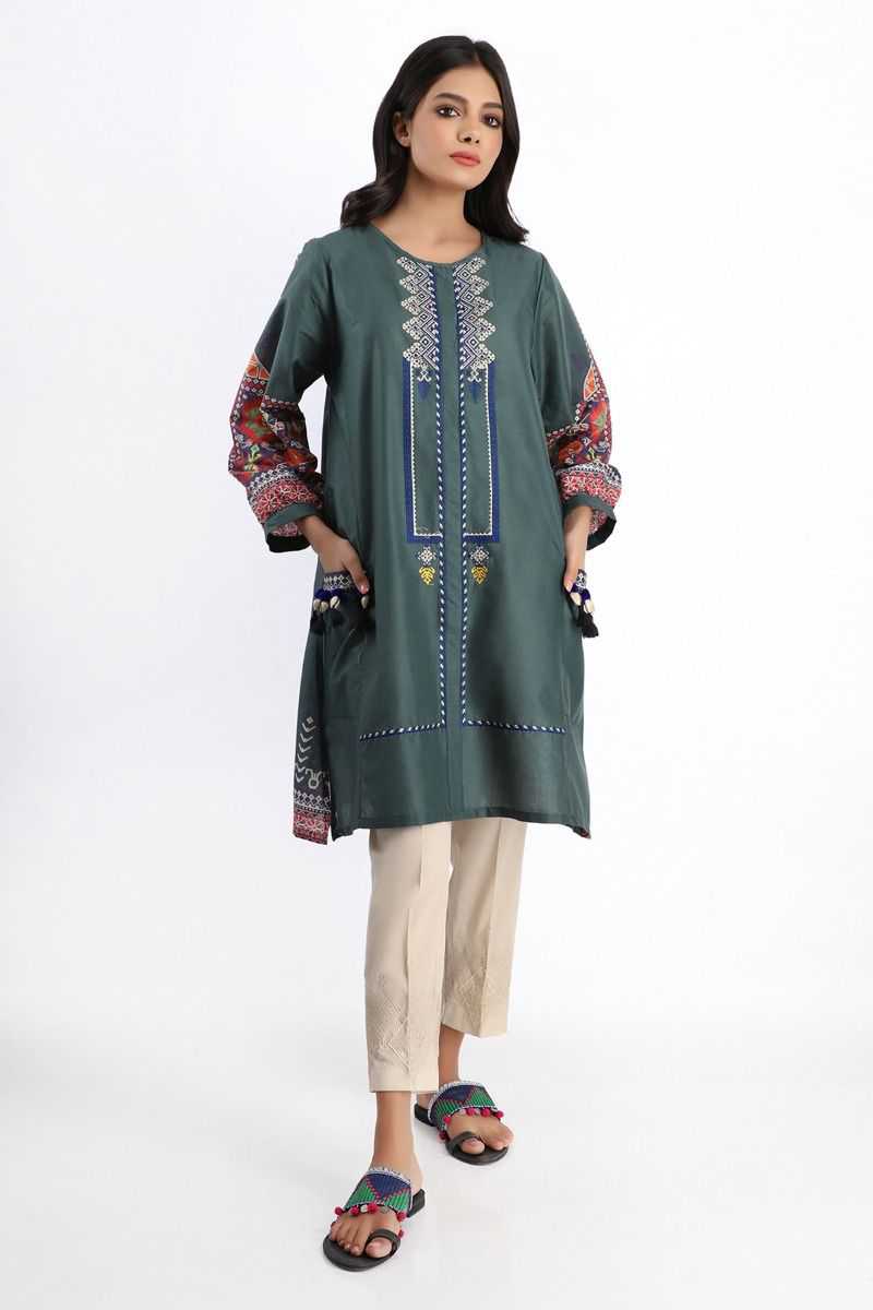 Khaadi Ready to Wear CTPE20108-GREEN Pret 2020 | Khaadi Lawn 2020