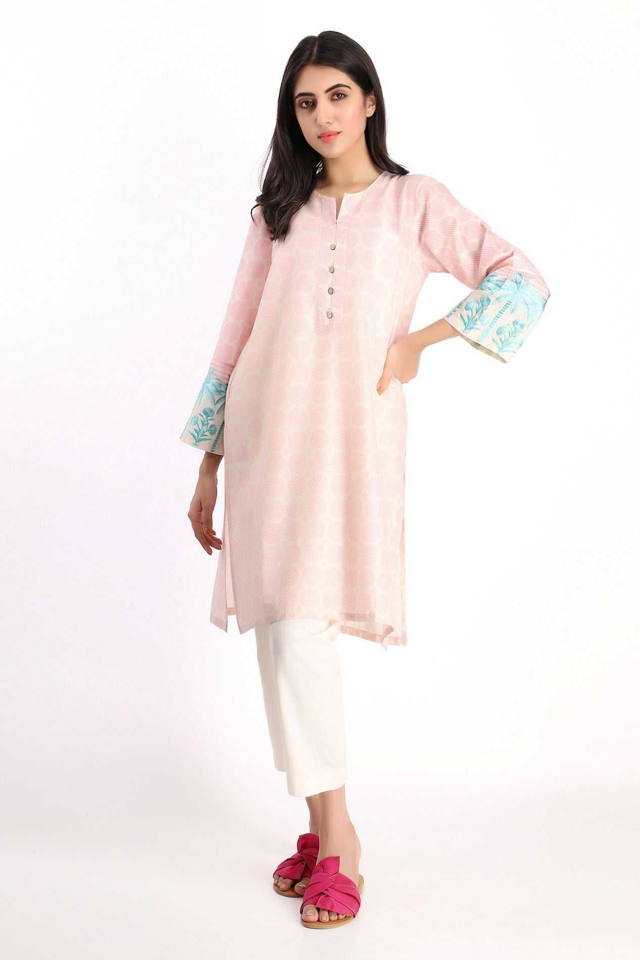 Khaadi CTPE20210 PINK Pret 2021