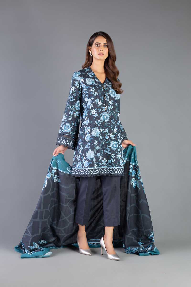 Bareeze Printed Pr69 Black Collection 2021