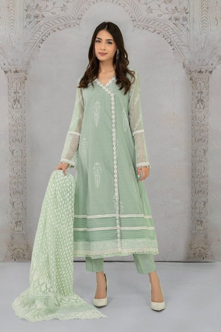 Suit Light Blue DW-EA21-25 Maria B Casual Eid Collection 2021