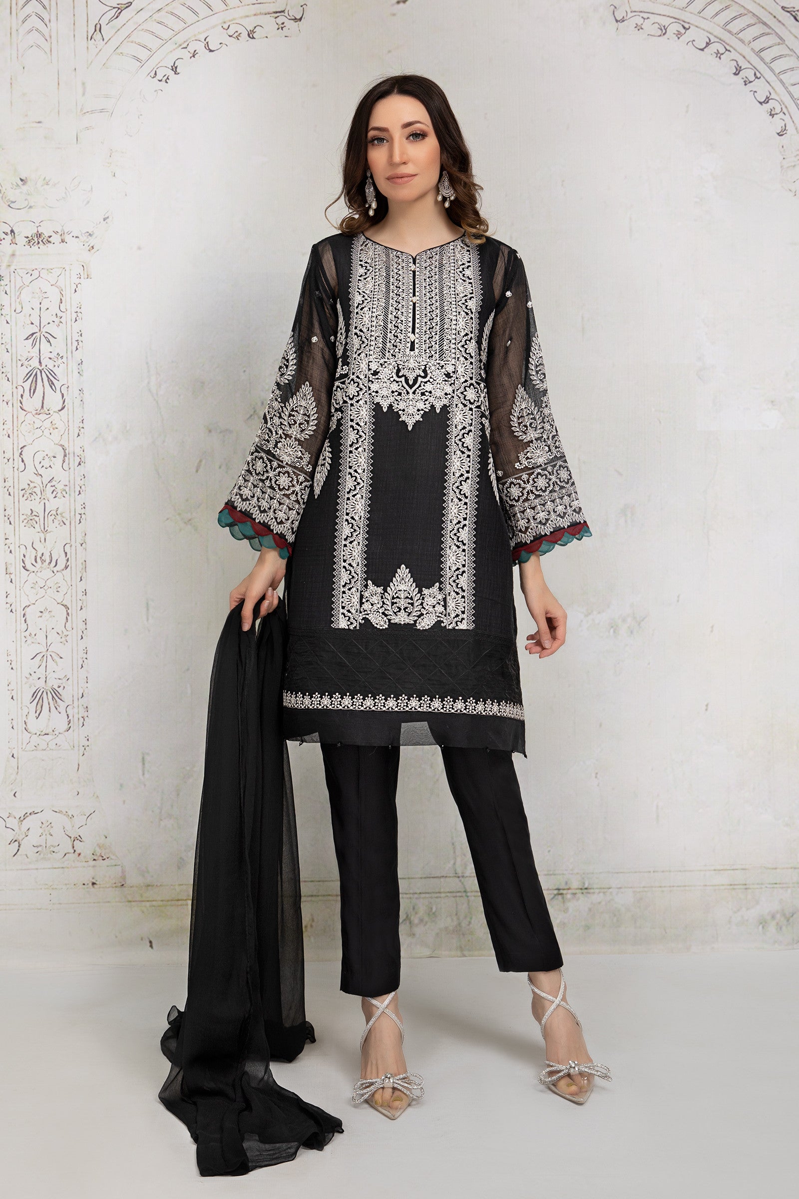 Black DW-EA21-36 Maria B Casual Wear 2021