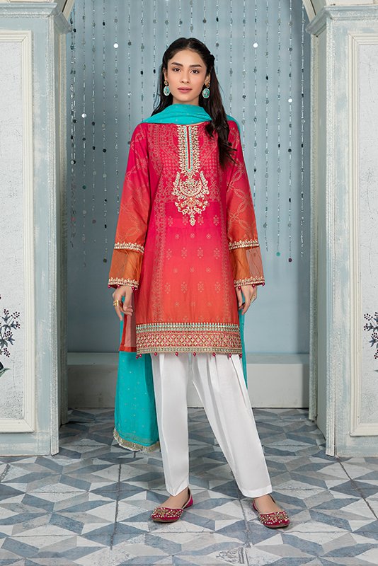 Maria B DW EA22 2 Pink   Eid Casual Wear RTW 2022 Online Shopping