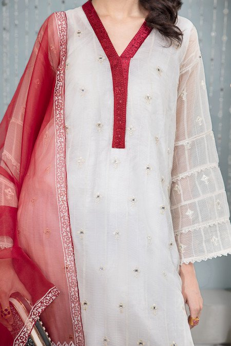 Maria B Suit Red DW-EA22-07 Pre Fall Casual Prets 2022 Online Shopping