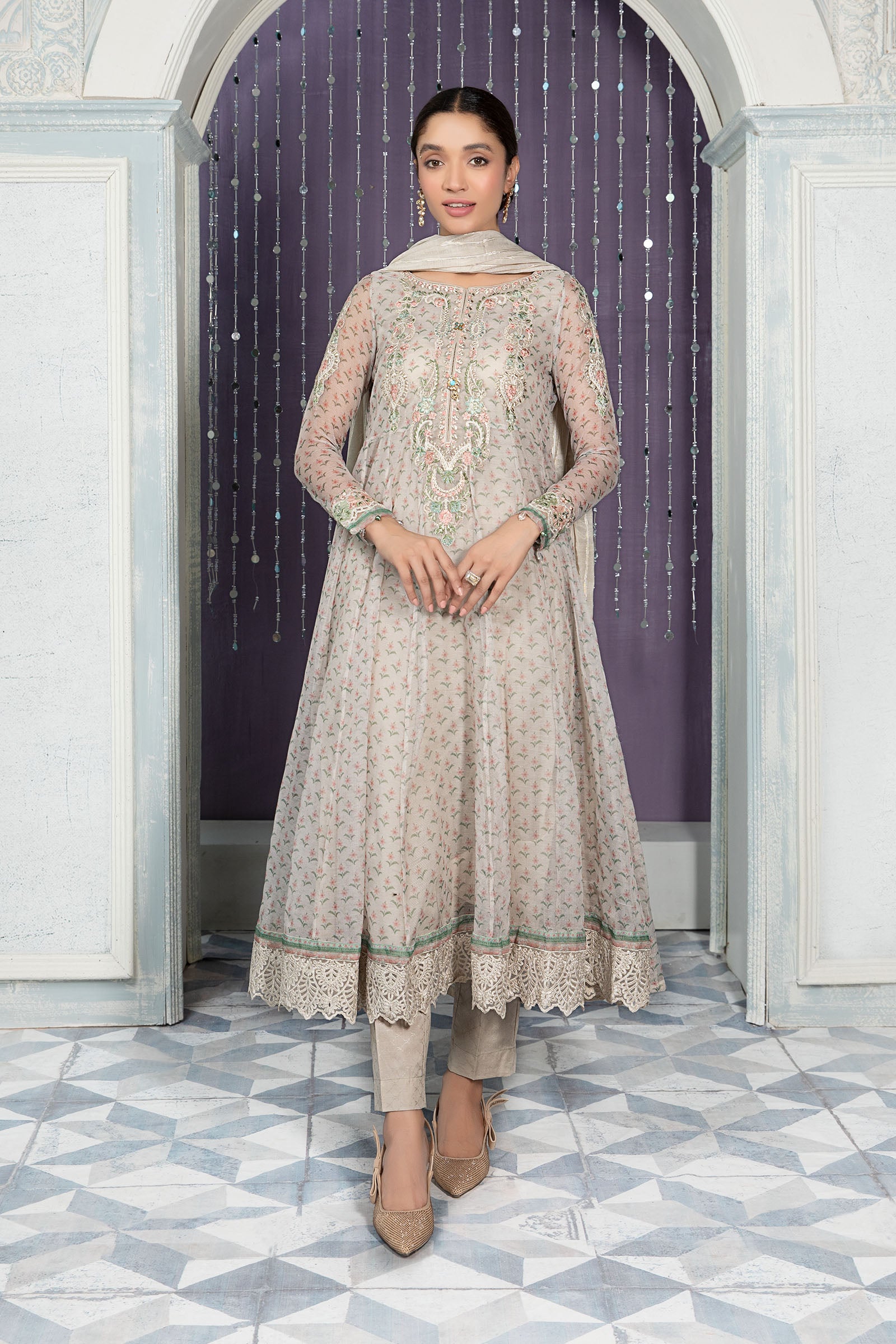 Maria B DW EA22 18 Off White  Eid Casual Wear RTW 2022 Online Shopping