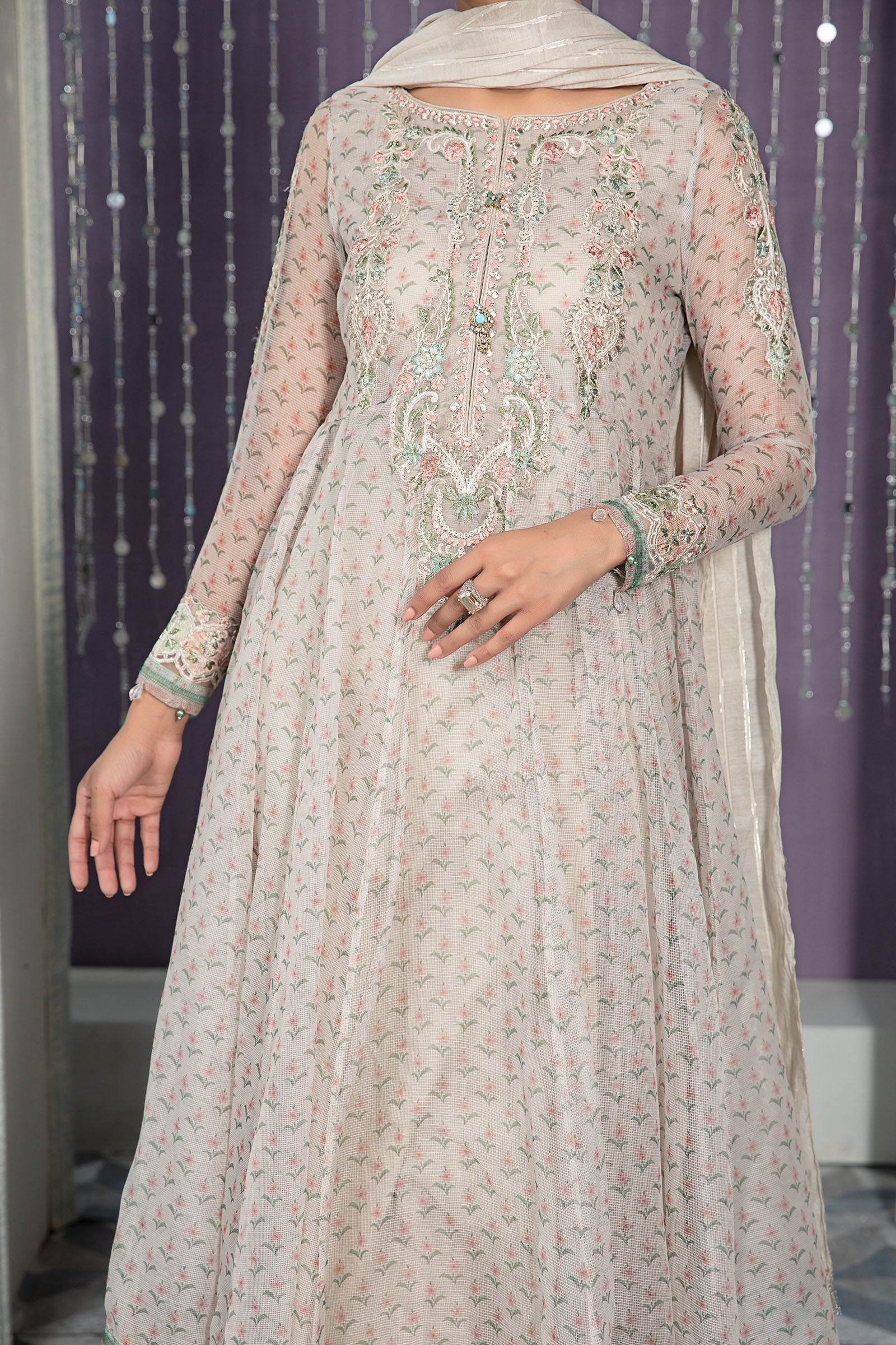 Maria B DW EA22 18 Off White  Eid Casual Wear RTW 2022 Online Shopping