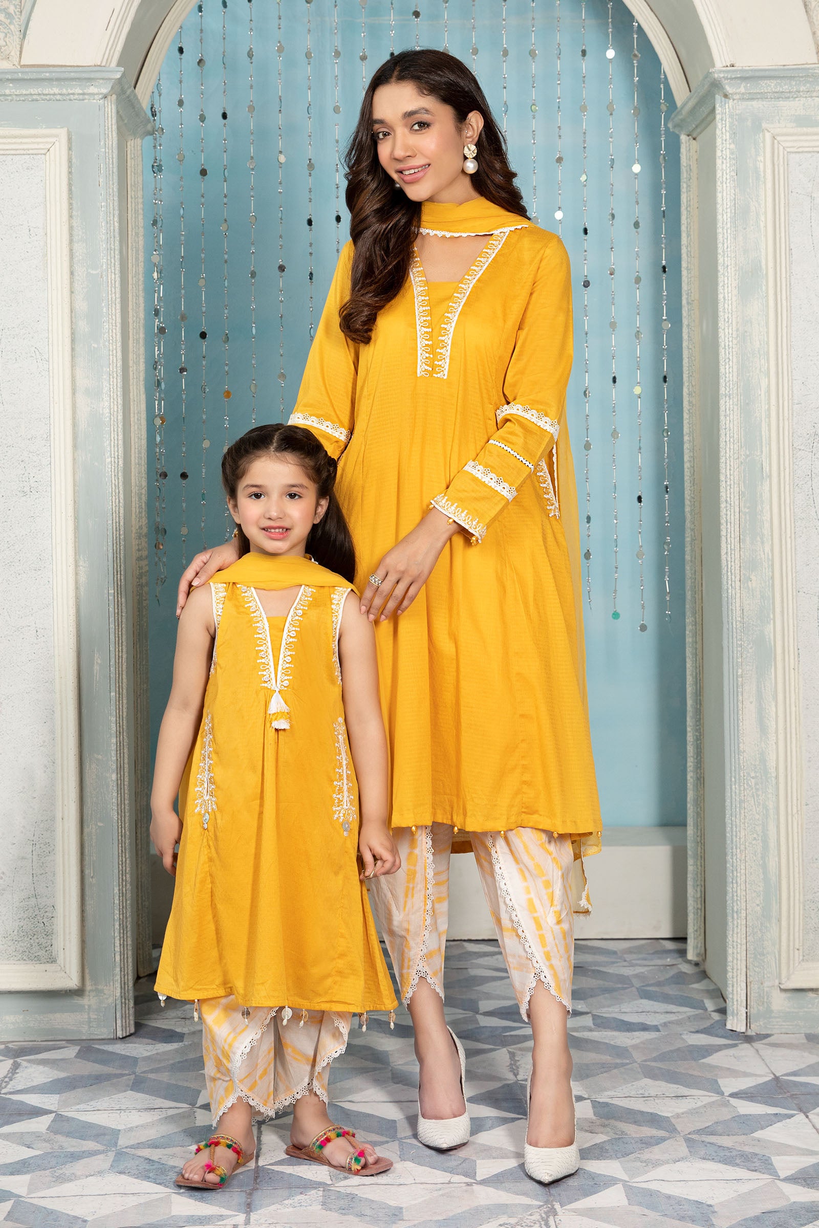 Maria B DW EA22 57 Yellow   Eid Casual Wear RTW 2022 Online Shopping