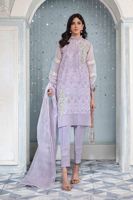 Maria B Suit Lilac DW-EA22-62 Pre Fall Casual Prets 2022 Online Shopping