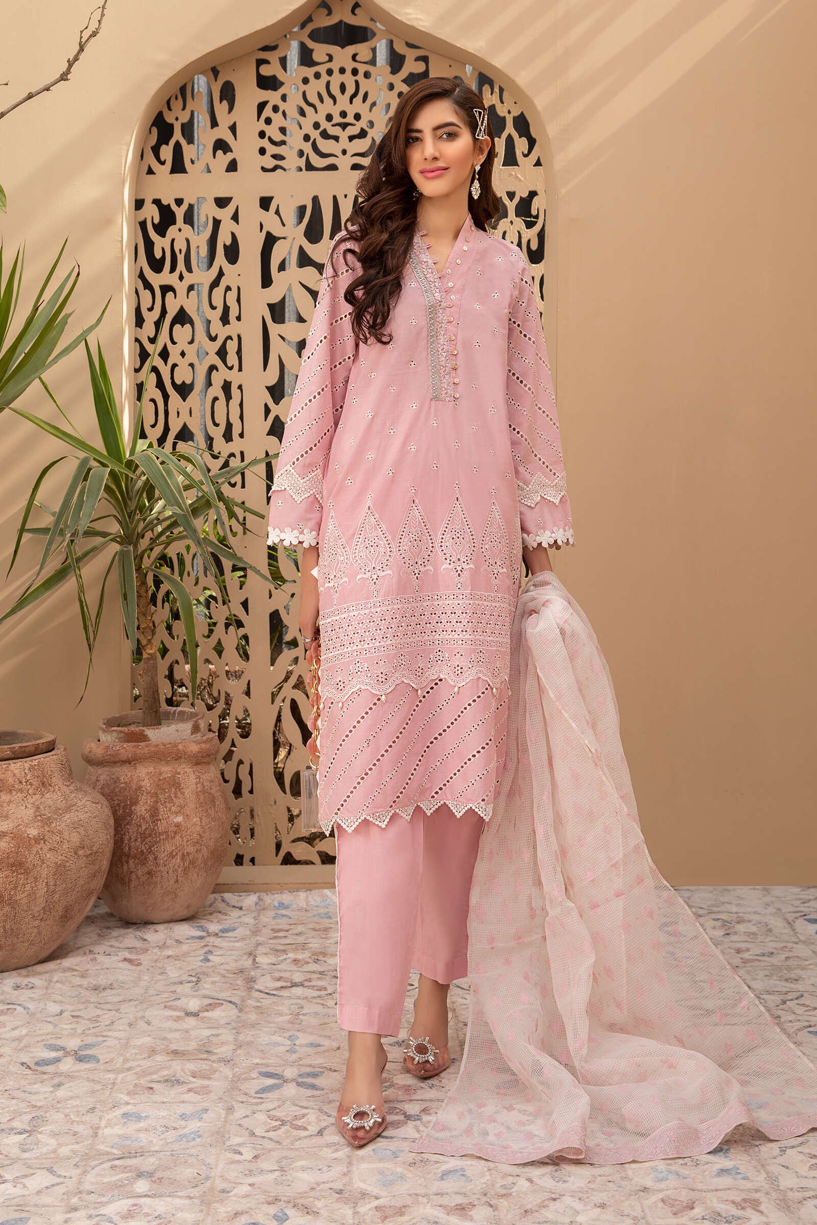 Tea Pink DW-EF21-24 Maria B Casual Wear 2021
