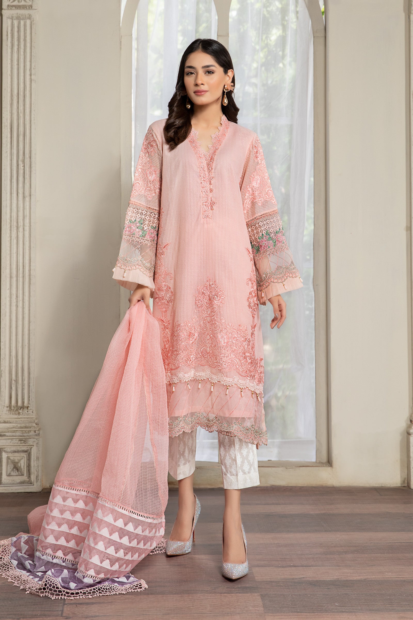 Peach DW-EF21-30 Maria B Casual Wear 2021