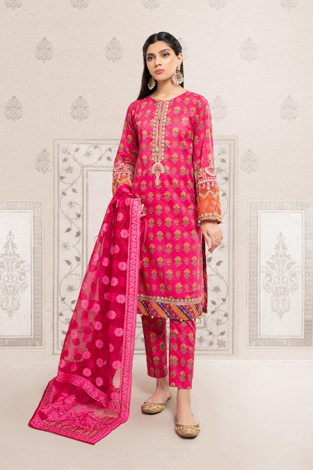 Maria B Pink DW-EF22-61 Casual Lawn Prets 2022 Online Shopping