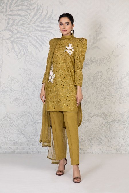 Maria B Suit Green DW-PF22-01 Pre Fall Casual Prets 2022 Online Shopping