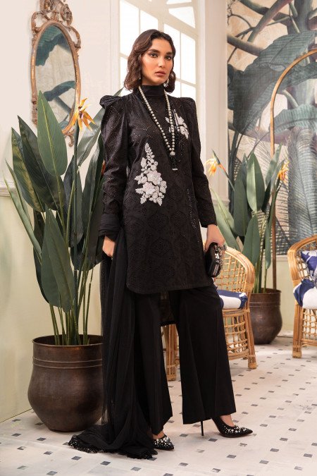 Maria B Suit Black DW-PF22-01 Pre Fall Casual Prets 2022 Online Shopping