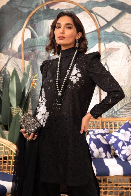 Maria B Suit Black DW-PF22-01 Pre Fall Casual Prets 2022 Online Shopping