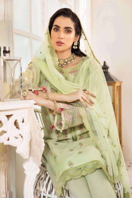 Maria B Suit Green DW-PF22-13 Pre Fall Casual Prets 2022 Online Shopping