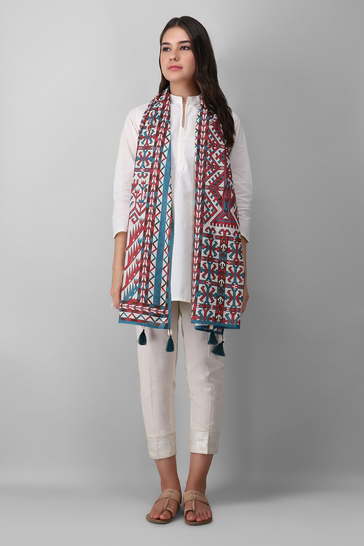 Eesp21303 Beige Khaadi Ready to Wear 2021