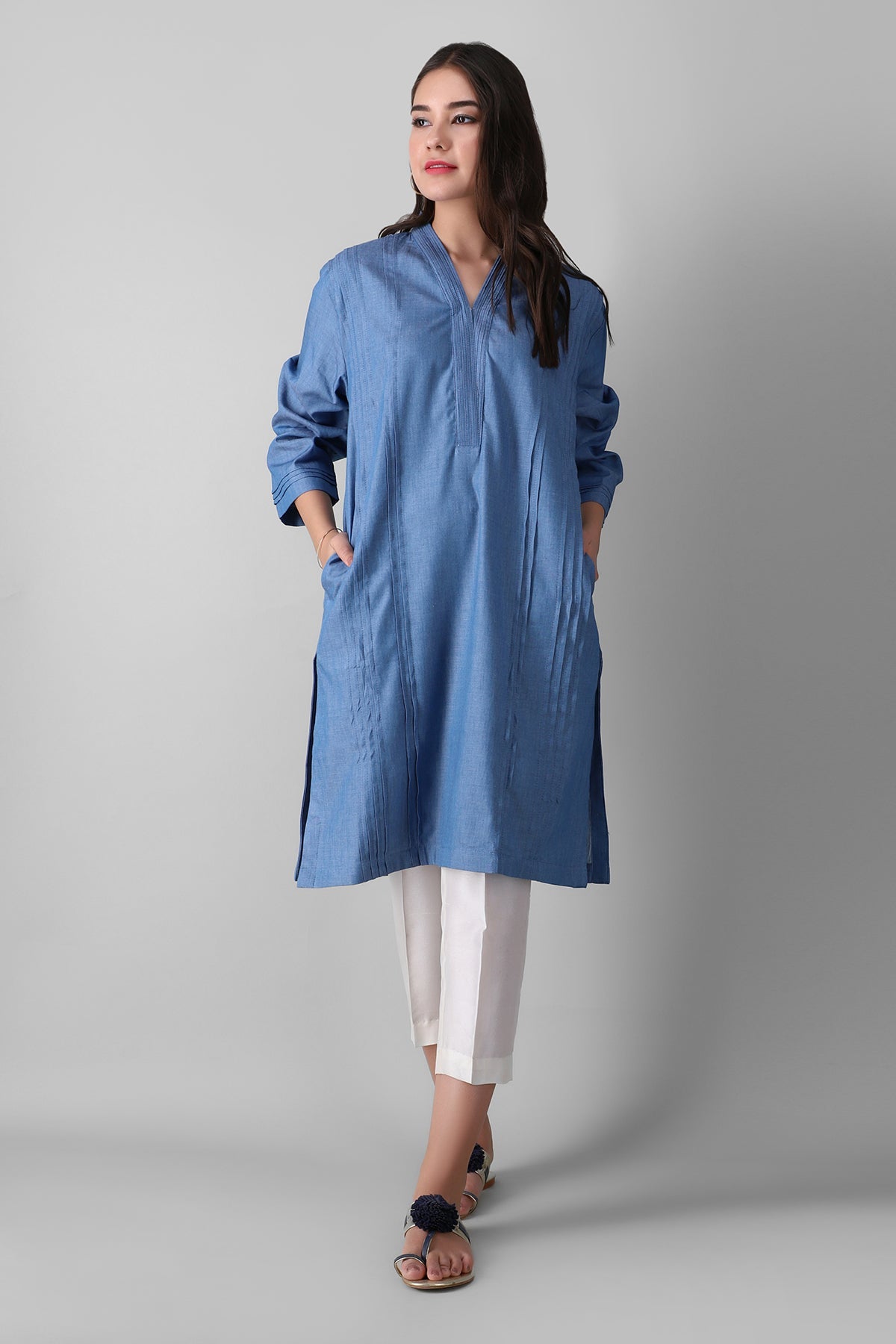 Eete21320 Blue Khaadi Ready to Wear 2021