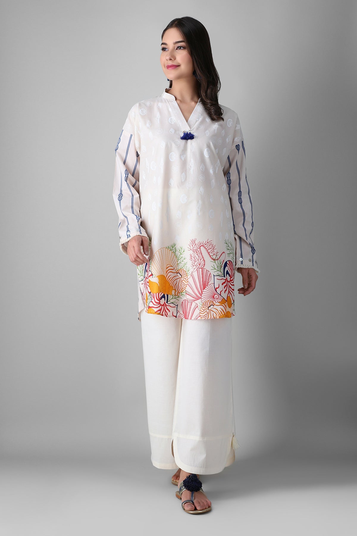 Eetp21101 Off White Khaadi Ready to Wear 2021