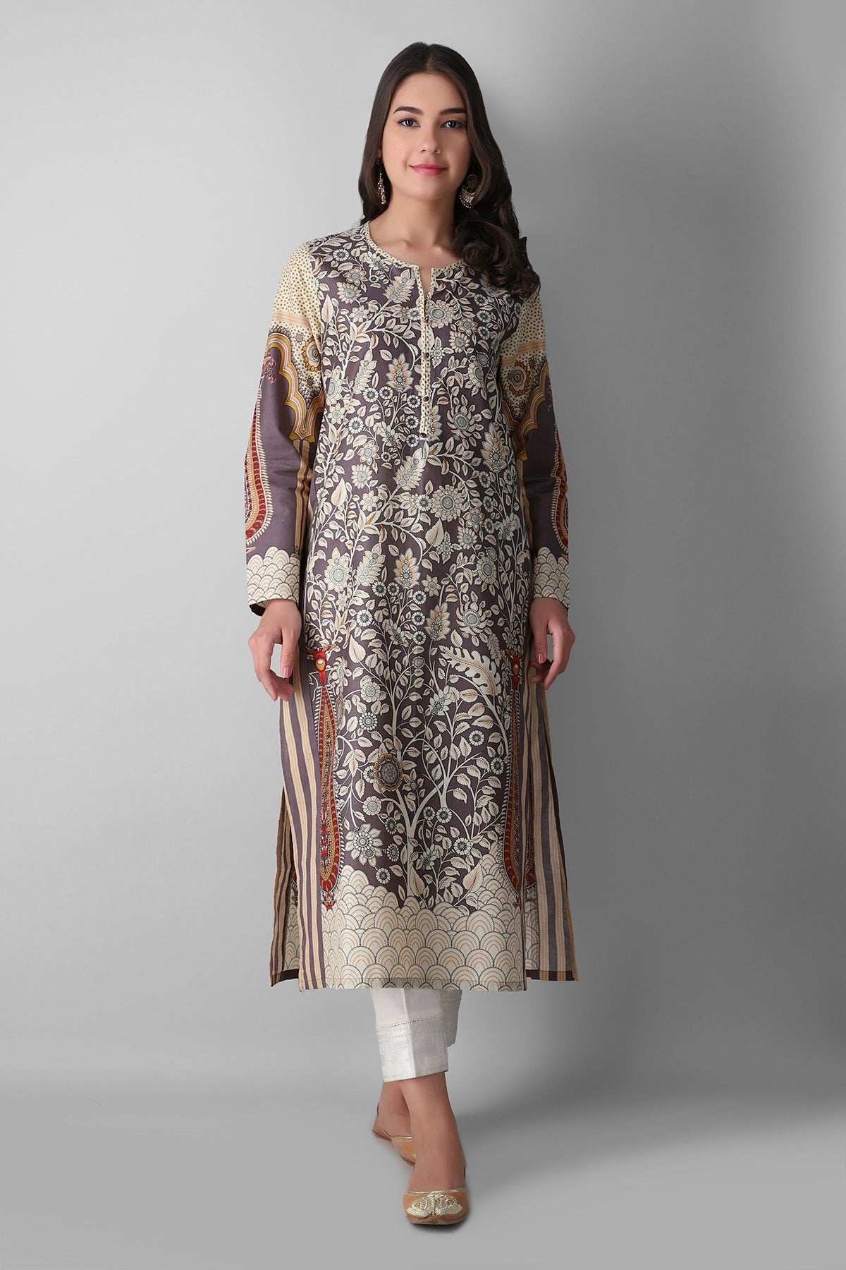 Eetp21217 Grey Khaadi Ready to Wear 2021
