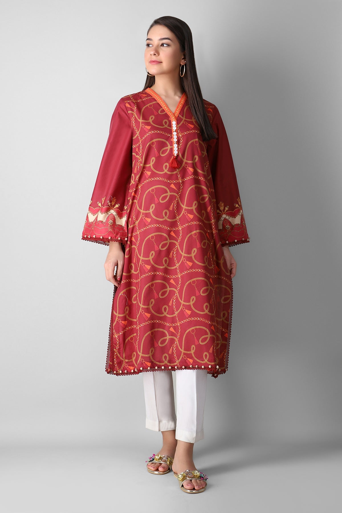 Eetp21305 Red Khaadi Ready to Wear 2021