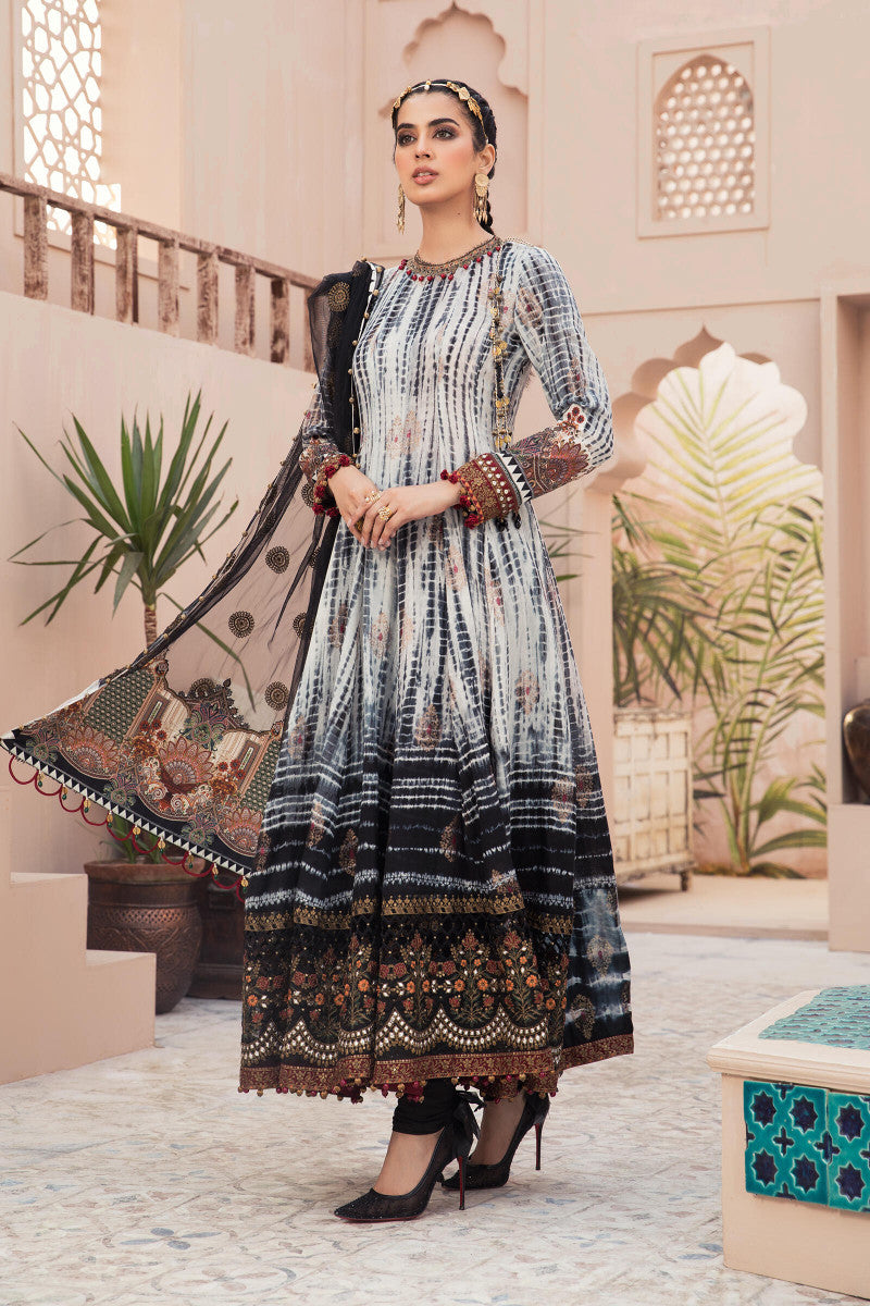 Maria B EL-21-04-Black and Kora Lawn Eid Collection 2021