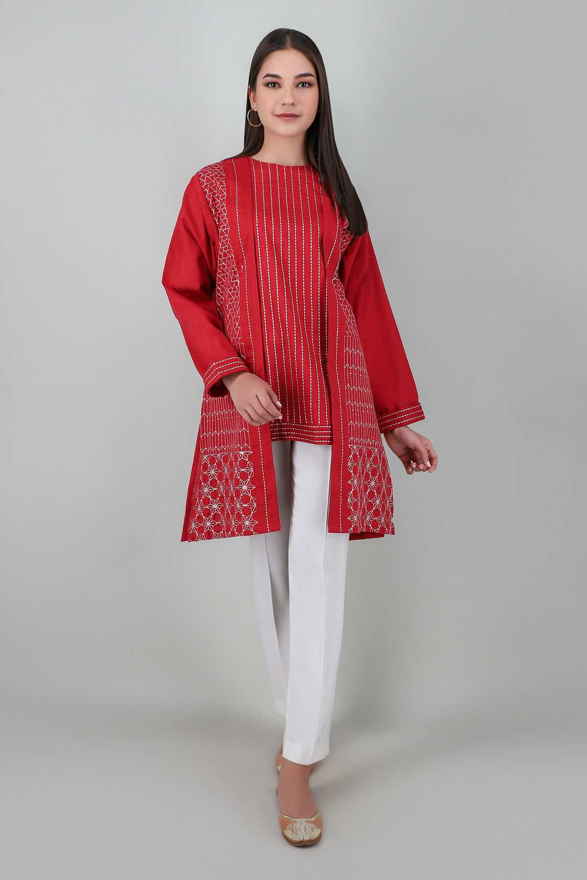 Khaadi ETE20330 RED Pret 2021