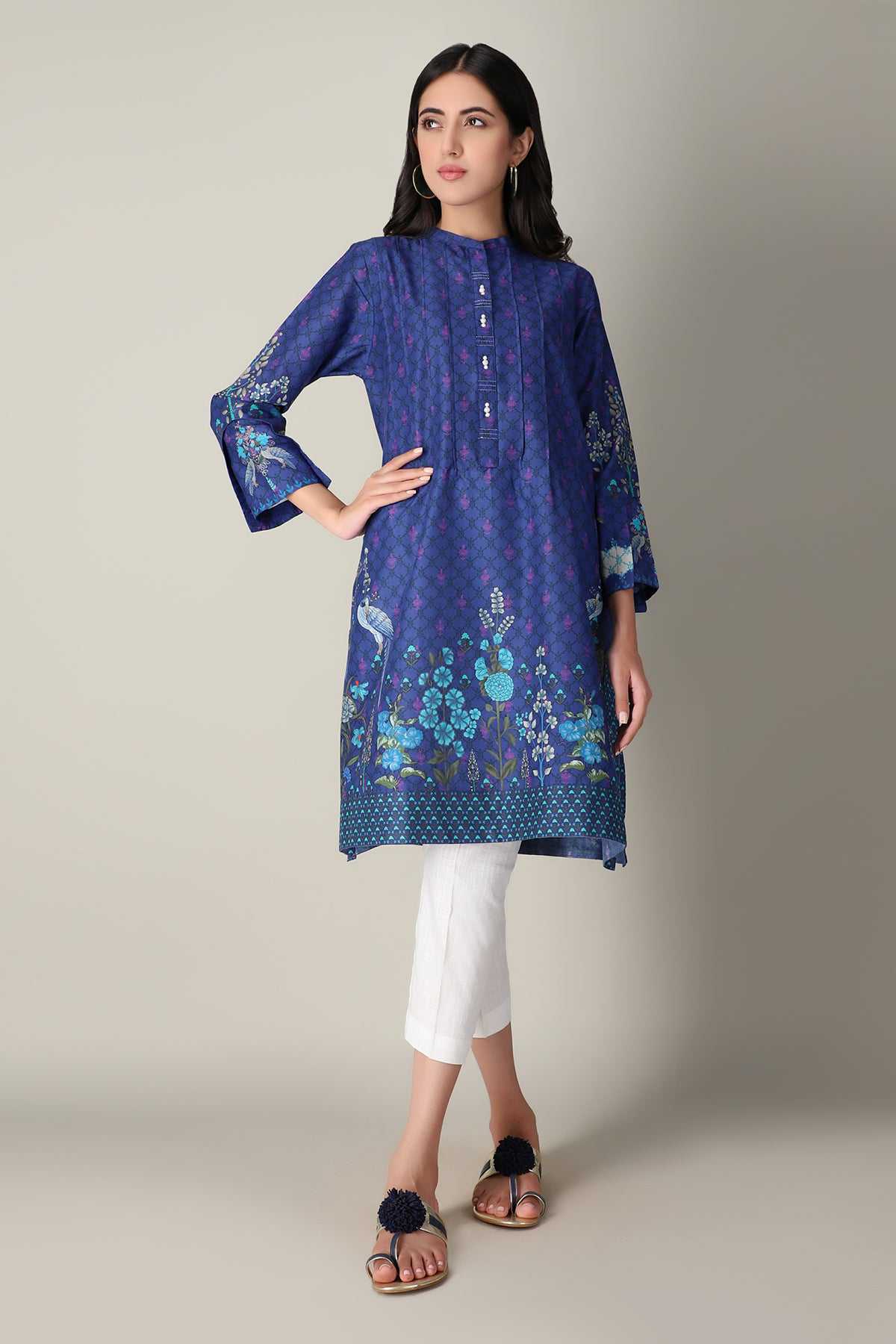 Khaadi ETP20317 BLUE Pret 2021
