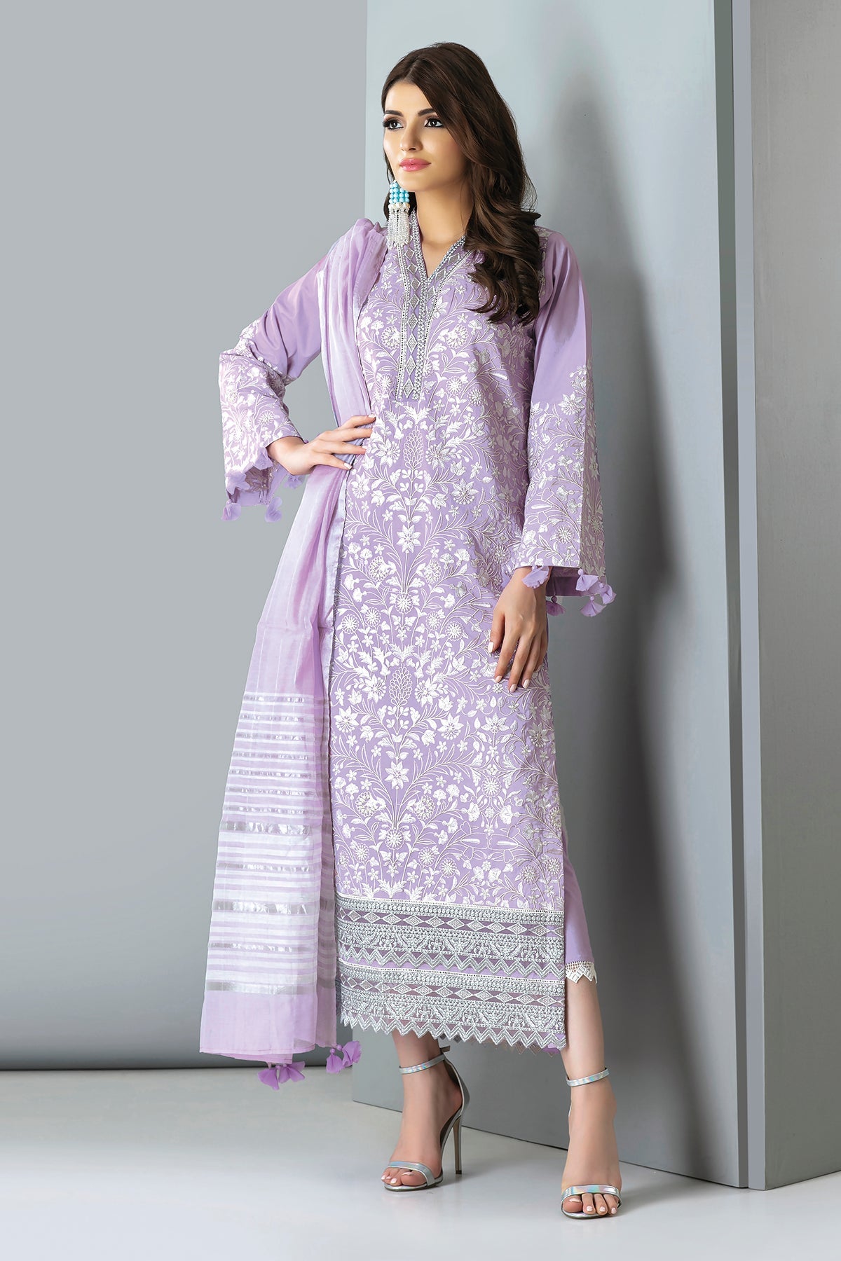 F21301 Purple Khaadi Autumn Collection 2021