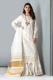 F21302 White Khaadi Autumn Collection 2021
