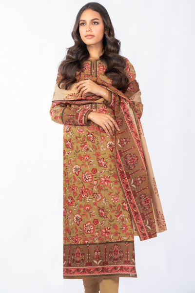 Alkaram FW-22.1-22-Beige Winter Collection 2022 Online Shopping