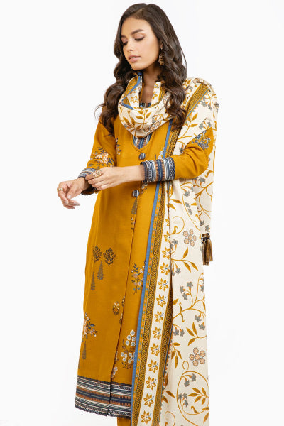 Alkaram FW-23.1-22-Yellow Winter Collection 2022 Online Shopping
