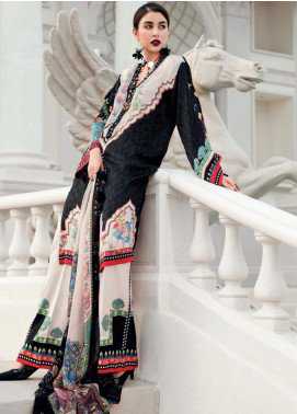 Gul Ahmed Embroidered Charmeuse Silk Winter Collection 86 Fuchsia Breeze 2019