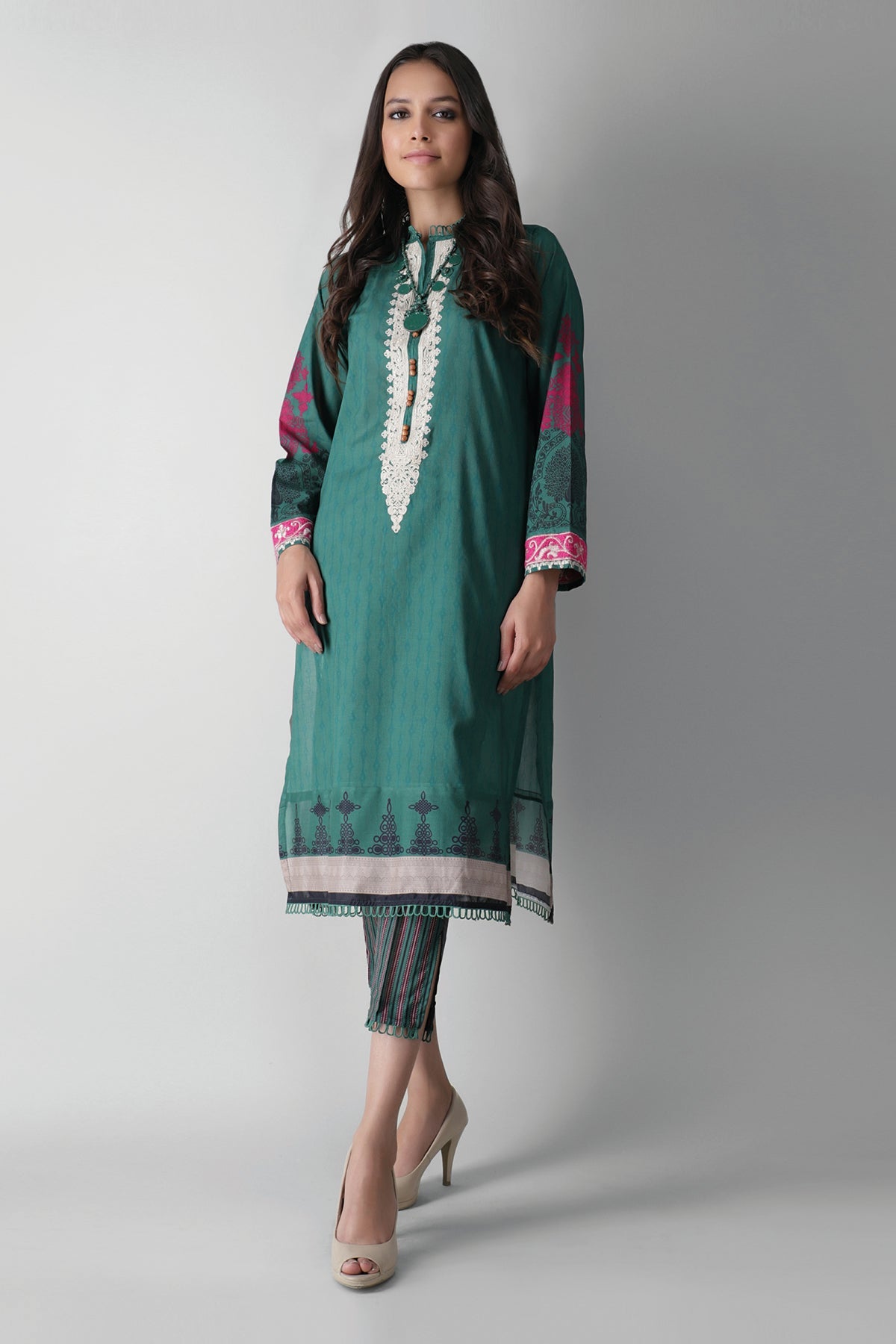 Khaadi I21209 Green Summer Lawn 2021