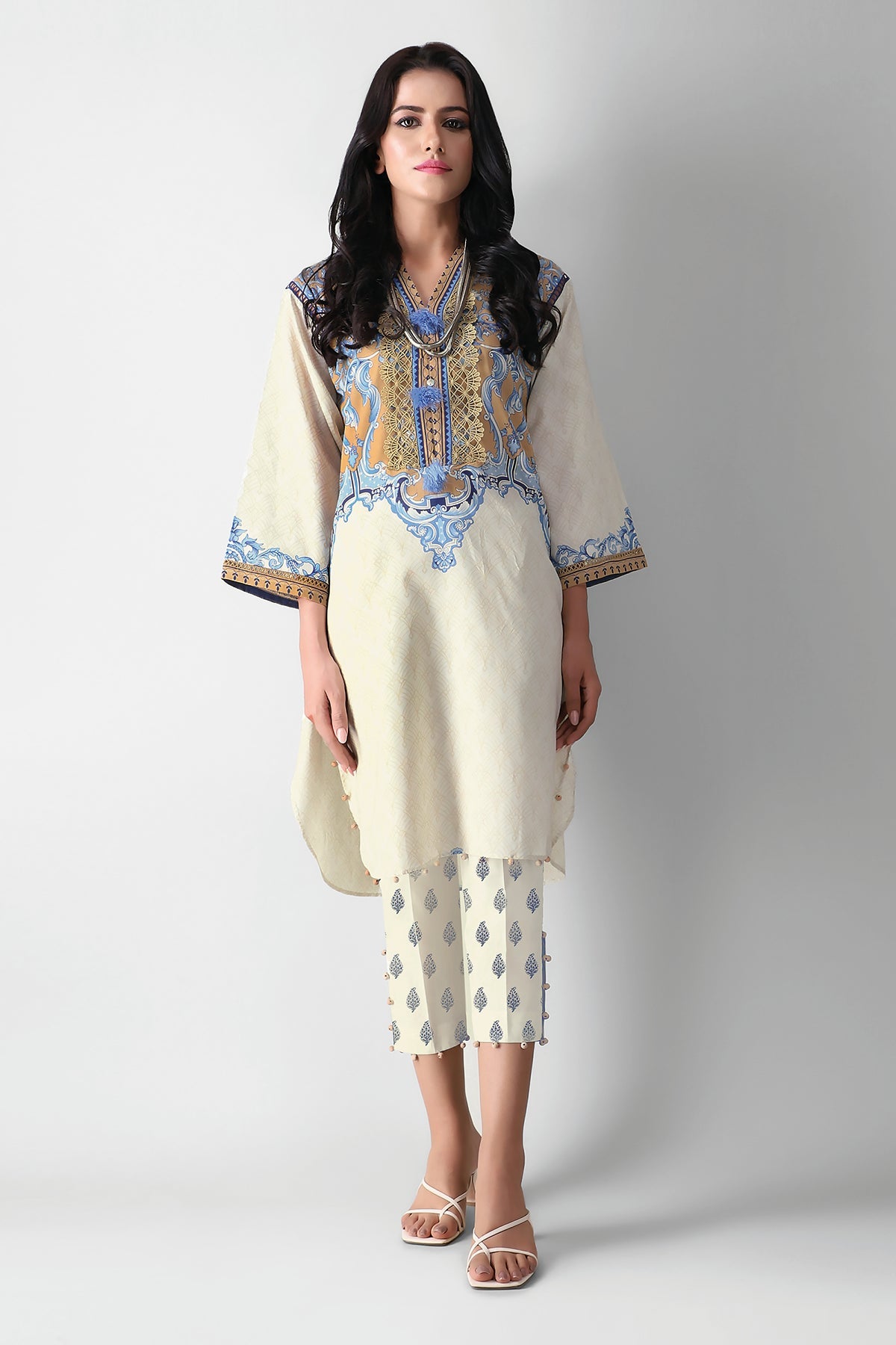 I21307 Blue Khaadi Autumn Collection 2021