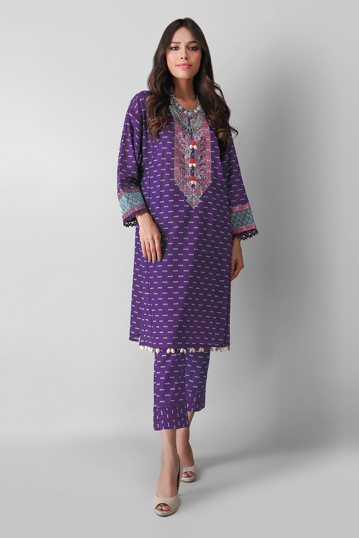 I21310 Purple Khaadi Autumn Collection 2021