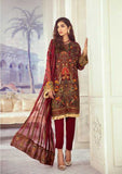 Iznik 04 Crimson Garden Imperial Dreams Chiffon Collection 2020 | Iznik 2020