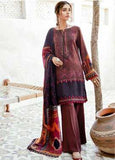 Iznik Embroidered Linen Winter Collection 04 Merlot Red 2019