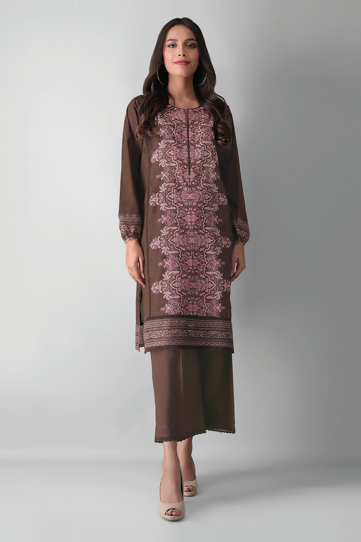 J21334 Brown Khaadi Autumn Collection 2021