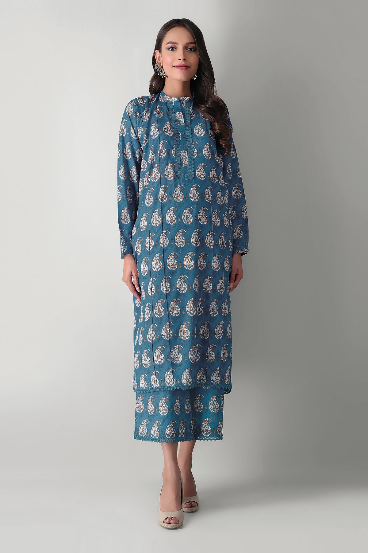 J21336 Blue Khaadi Autumn Collection 2021