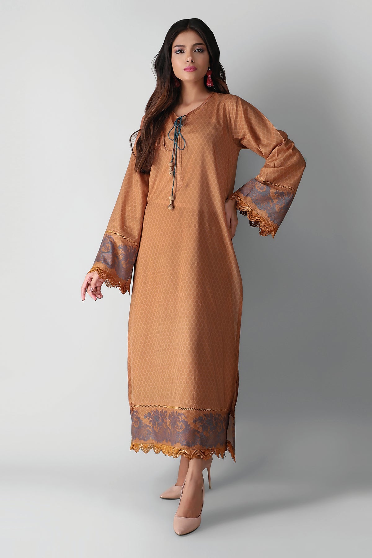 J21390 Green Khaadi Autumn Collection 2021