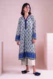 Khaadi J22117 Blue Summer Lawn 2022 Online Shopping