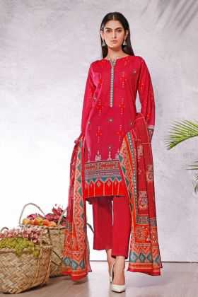 Gul Ahmed Digital Printed Lawn Suit CLP-54 A 2020
