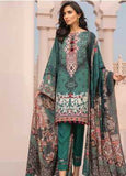 Jazmin Embroidered Linen Winter Collection 08 Firouza 2019
