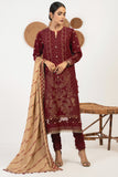 Alkaram JC-4-22-3-Maroon Embroidered Jaquard Collection 2022 Online Shopping