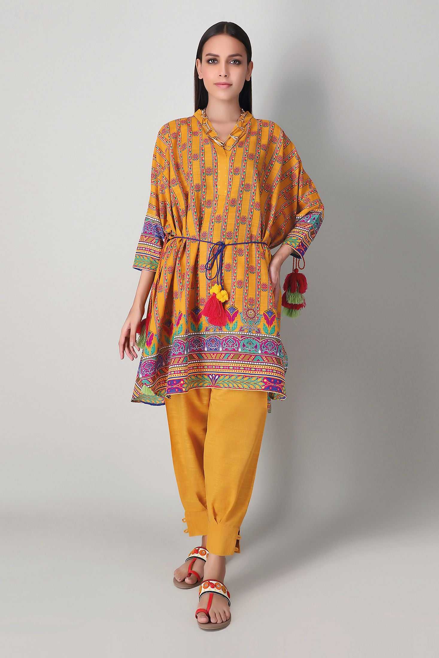 Khaadi Jk20412 Yellow Yellow Winter Collection 2020
