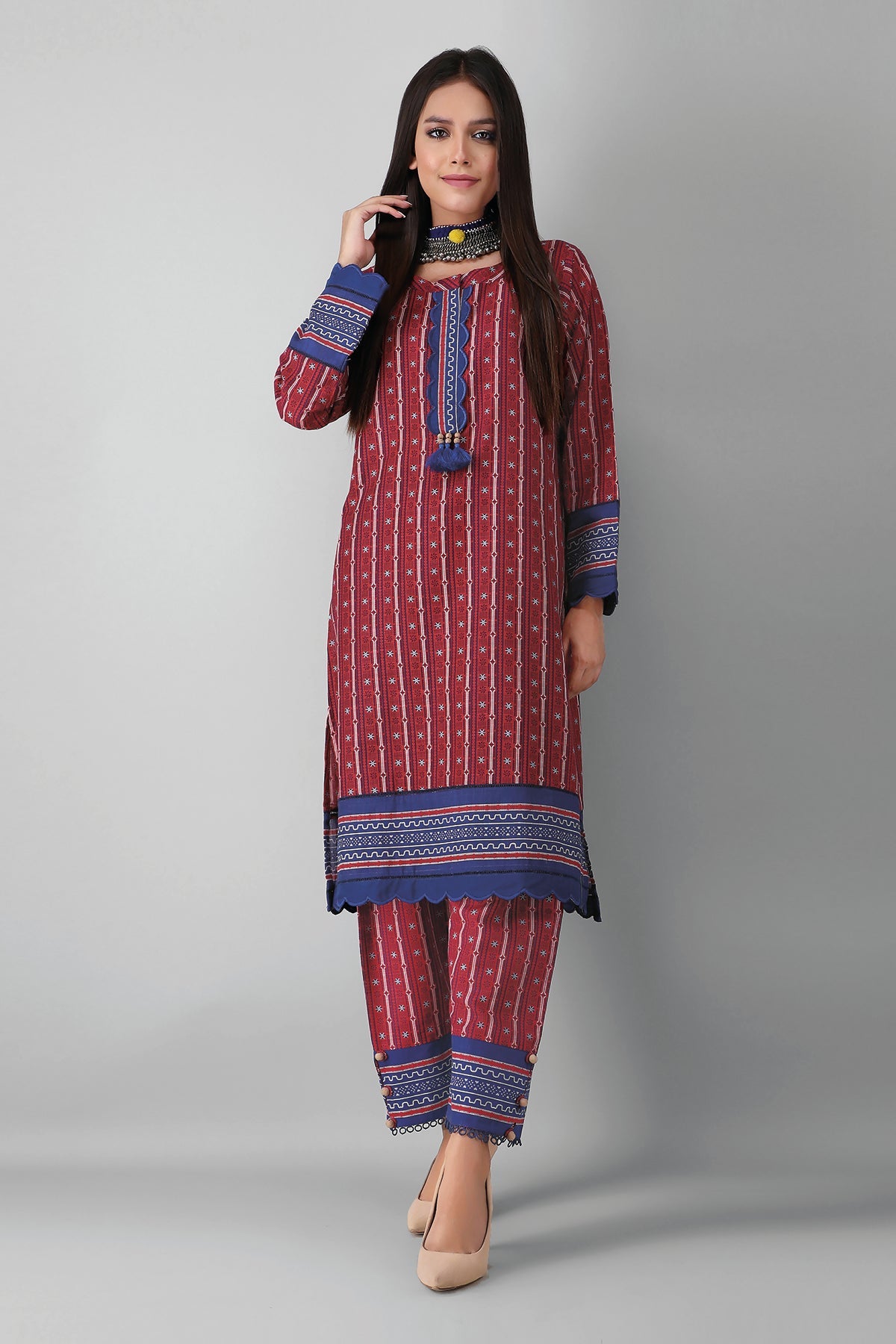 Jlk21410 Red Khaadi Winter 2021