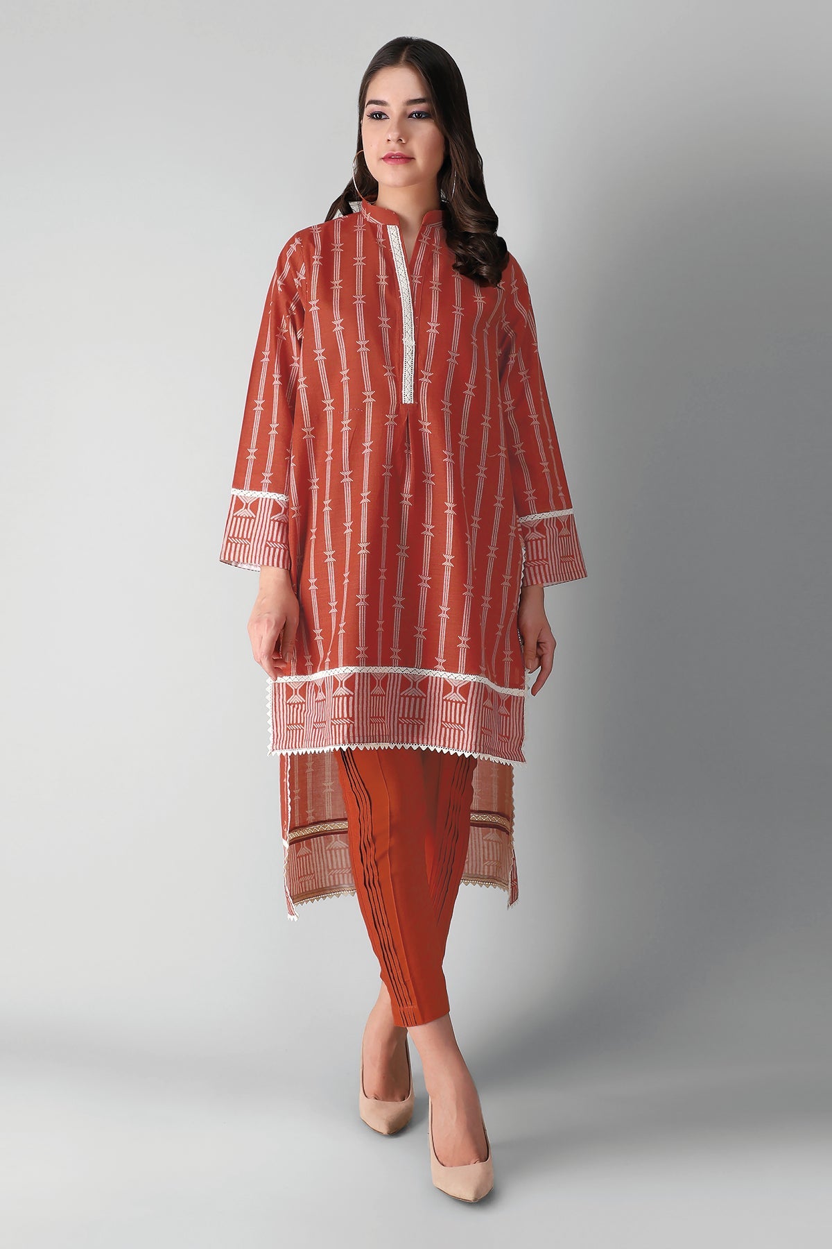 Jlk21452 Orange Khaadi Winter 2021