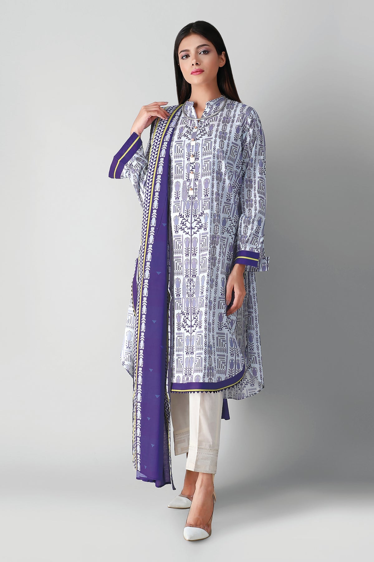 L21332 Blue Khaadi Autumn Collection 2021